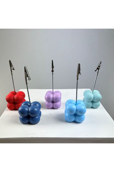 Melouro Bubble Note Holder Set of 5 ( Red - Gray Blue - Lilac - Light Blue - Mint)