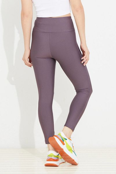 Go Veform Jambiere de fitness pentru femei cu talie înaltă elastică - violet deschis ZN5121