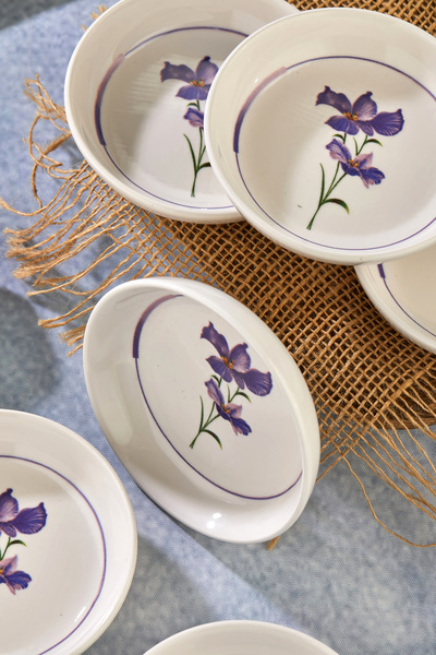 EMBazaar Round 6 Pieces Ceramic Sauce Bowl, Jam Bowl, Treat Bowl, Snack Bowl, Presentation Bowl