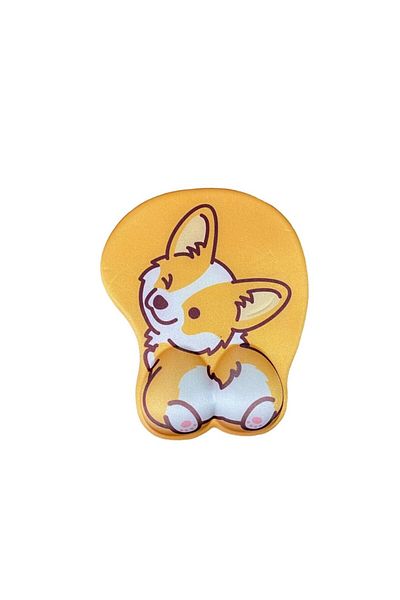 Daytona Ergonomic Patterned Orange Mouse Pad - Fox