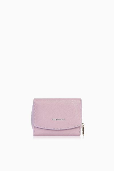 CENGİZ PAKEL Genuine Leather Mini Horizontal Wallet - Cengiz Pakel, Snap Fastener, Women - Lilac 65288