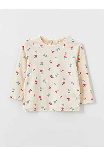 LC Waikiki LCW Baby - Crew nyakú nyomtatott hosszú ujjú kislány pulóverek 2db-os készlet