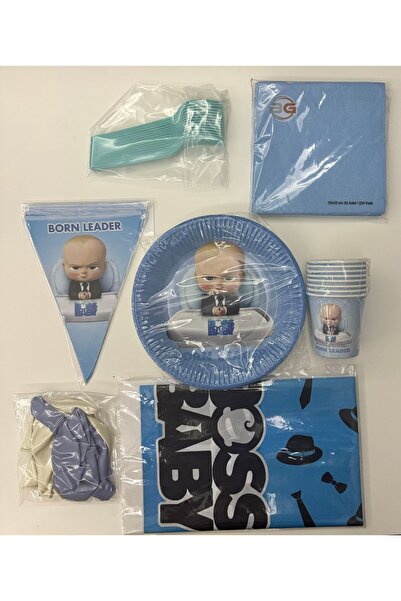 partideyince Patron Bebek Doğum Günü Parti Konsepti 16 Kişilik