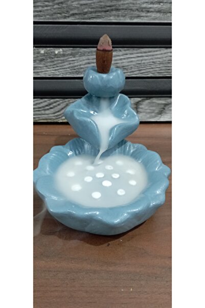 HUNATASARIM Lotus Çiçeği Geri Akış Tütsülük (Boy; 10 cm, Çap; 10 cm)