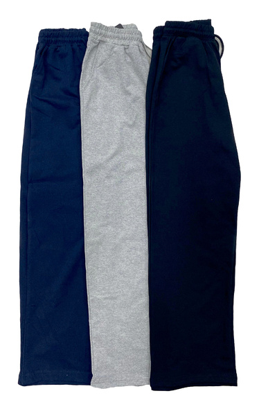 Flyboard Pantaloni de trening și pantaloni de damă, pachet de 3 - largi, model 31566 NEGRU-GRIMELANJ-ALBASTRU ÎNCHIS