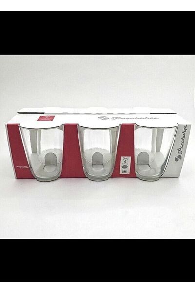 Paşabahçe Otto Borosilicate Glass Thin Glass Elegant Water Soft Drink Glass 6 Pieces 420542 Fma07800