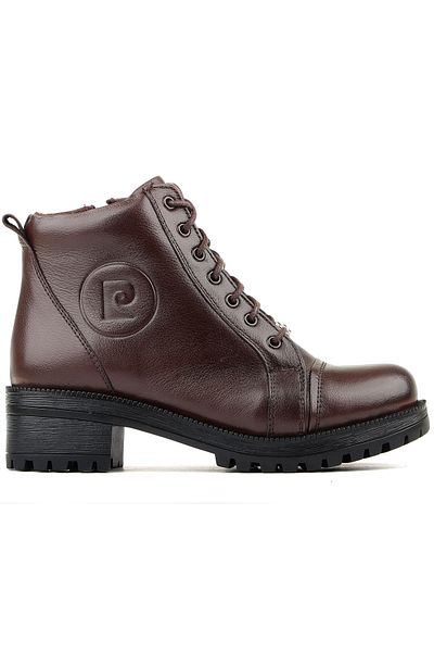Pierre Cardin 54062 Μοντέλο ζεστές γυναικείες μπότες από γνήσιο δέρμα με φερμουάρ