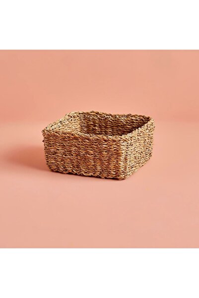 Bella Maison Kiara Hasır Kare Sepet Naturel (26X26X12 CM)