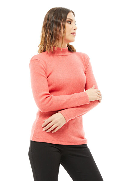 Go Veform Γυναικεία μπλούζα με μακρυμάνικο ροζ ζιβάγκο - ZN5044