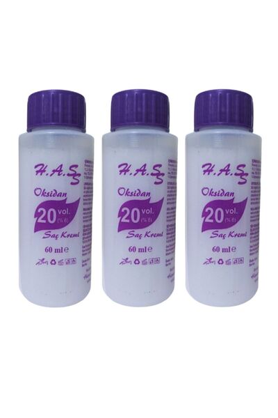 Has Oksidan Peroksit 20 Vol. (%6) 60ml (3 Adet)