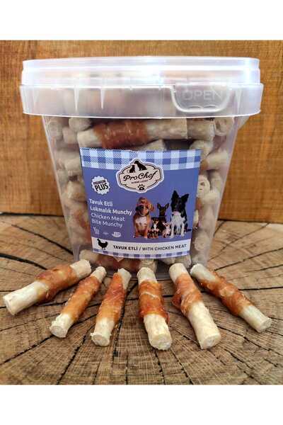 Prochef 100 Adet Lüks Lokmalık Tavuk Etli Munchy Çubuk - Köpek Ödülü & Ödül Maması