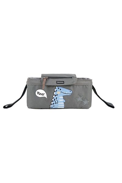 kids A more Gray Dino Stroller Bag