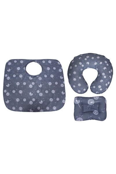 Sevi Bebe Emzirme Minderi Önlüğü Seti ART-75 Uç Uç Desen