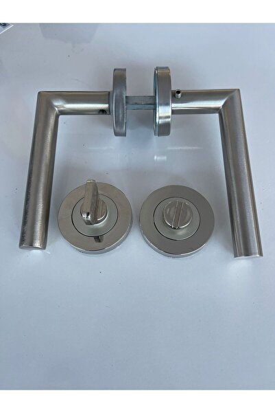 EVEO Paslanmaz L Wc Kapı Kolu ( Ön - Arka Takım )