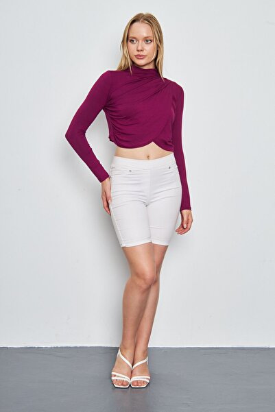 ESPİNA Women's Long Sleeve Flounce Blouse