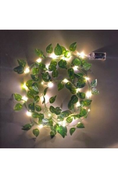 casadilegno Decorative Green Leaf Artificial Ivy And 3 Meters Fairy Led Daylight
