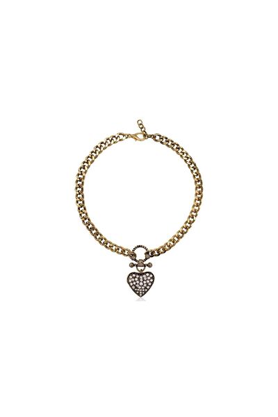 Bayemeyc Love Kristal Kalp Charm Kolye