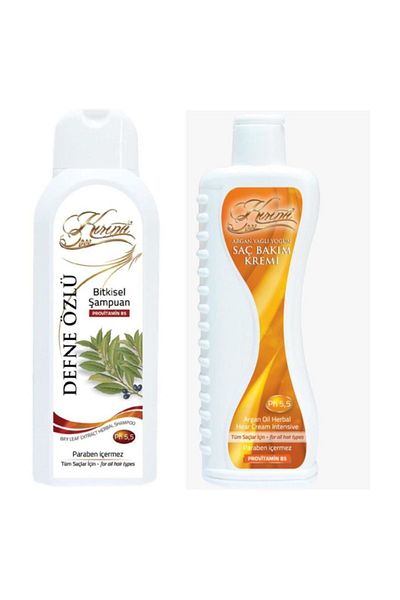 KIRINTI 2000 400 ml Laurel Extract Herbal Shampoo and Argan Oil Intensive Hair Care Cream
