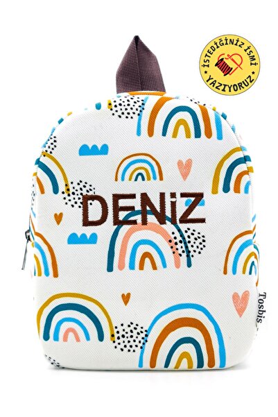 Tosbiş [ Istediğiniz Ismi Yazıyoruz ] Bohem 0-8 Yaş Çocuk Sırt Çantası, Anaok...