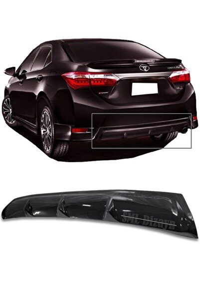 SML Dizayn Toyota Corolla Difüzör Plastik Corolla Difizör Arka-bodykit-ek Boy...