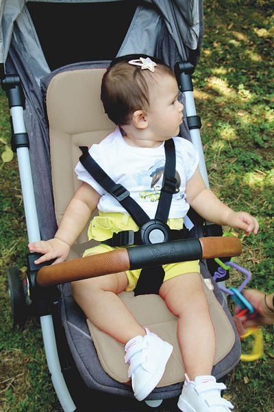 Babyjem Beige Stroller Cushion - Cotton Fabric