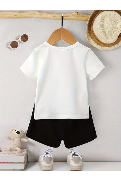 THEKONT Pocket Teddy Bear Tshirt-Shorts and Top-Under Set