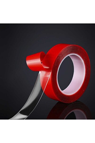bimbambom Silikon Bant Şeffaf Çift Taraflı 1 Adet 18 Mm 2 Mt. Montaj Bandı