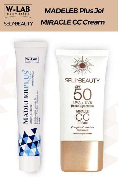W-Lab Kozmetik Madeleb Plus and Selin Beauty CC Cream 50ml Set