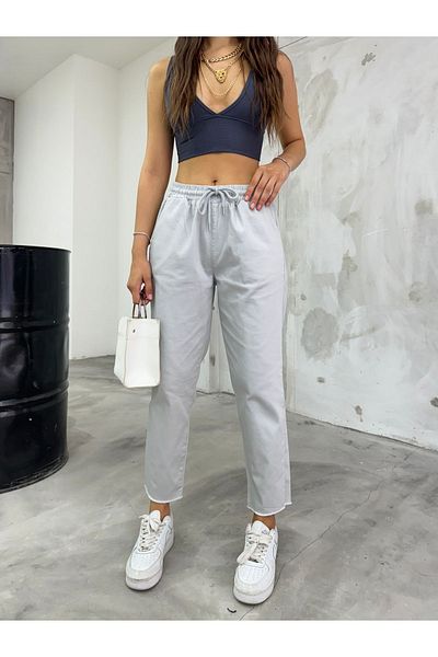 BİKELİFE Damenhose aus Lycra-Baumwolle mit hoher Taille – Slim Fit mit Taschen