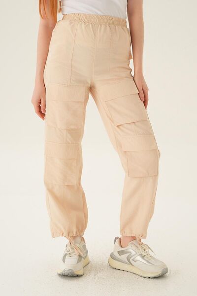 Rays 4024A Pantaloni parașuta cu buzunar de culoare piatră