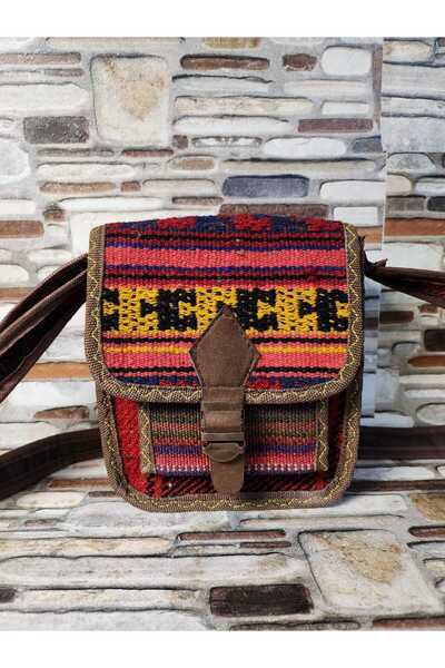 Street Bag KAPAKLI KİLİM DOKUMA OMUZ ÇANTASI