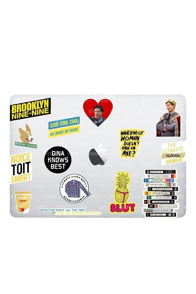 Katze Stickers Σετ αυτοκόλλητων tablet για φορητό υπολογιστή με θέμα Brooklyn 99 14 τεμαχίων