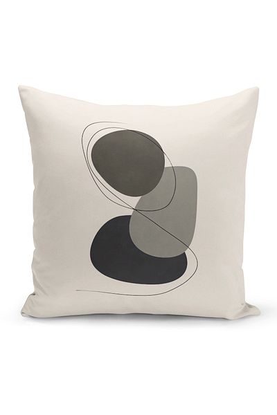 Bertille Home Σειρά Minimalist Digital Printed Κάλυμμα μαξιλαριού διπλής όψης