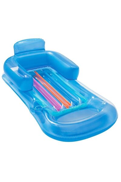 BESTWAY Mavi Bardaklı Lüks Koltuklu Şişme Yatak 161x84 cm - 43028