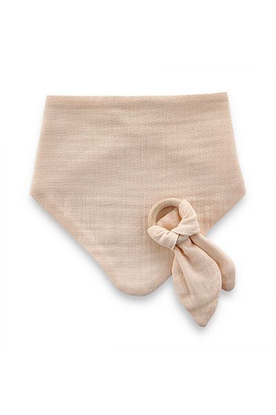Babyjem Set baveta cu doua fete din muselina cu jucarie dentitie BabyJem Culoare: Somon