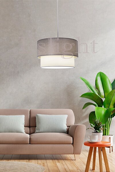 Eslight Stone Açık Gri Sarkıt Avize