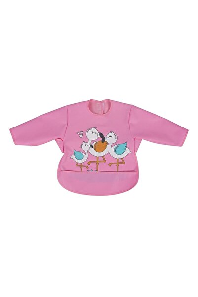 Sevi Bebe Baby Bib with Sleeves Art-53 Flamingo