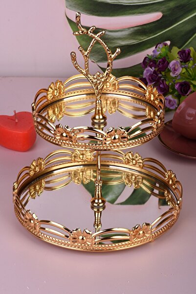 AVMSTORE lüks gold kurabiyelik sunumluk