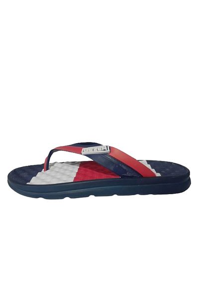 GEZER Ανδρικές παντόφλες casual Navy Blue-Red - Σαγιονάρες, gzerr320-99