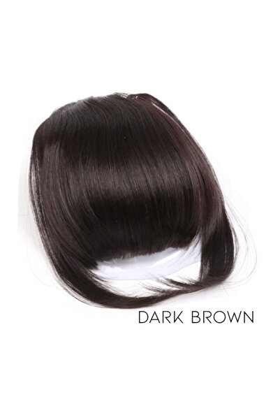 AKOLİFE Koyu Kahve Naturel Takma Kahkül Perçem