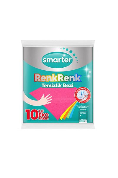 SMARTER Colorful Cleaning Cloth 10 Pieces