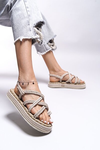 Riccon Edlivren béžové dámské sandály -0012101 Model