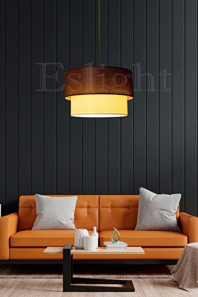 Eslight Sarkıt Pasta Avize Salon Avize Yatak Odası Kahverengi Avize