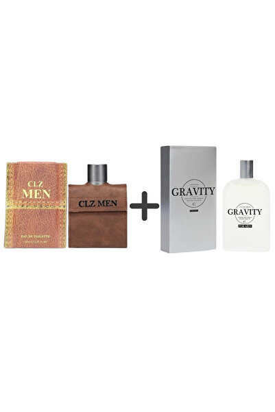 Collezione CLZ Men Brown ve CLZ Gravity Erkek Parfüm Seti