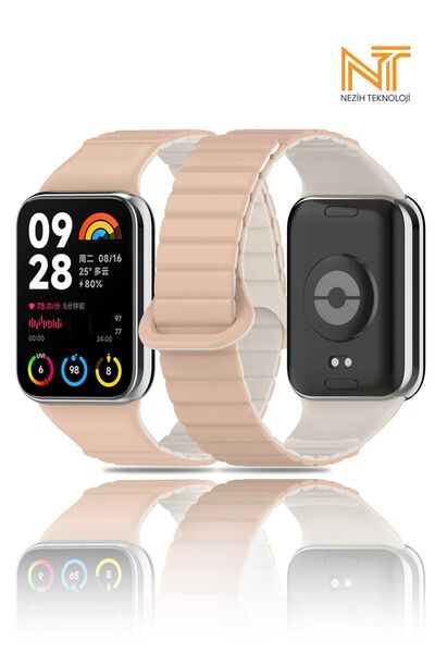 Nezih Case Xiaomi Redmi Watch 4 / 5 / 6 / Band 8 Pro / Uyumlu Suni Deri Çift ...