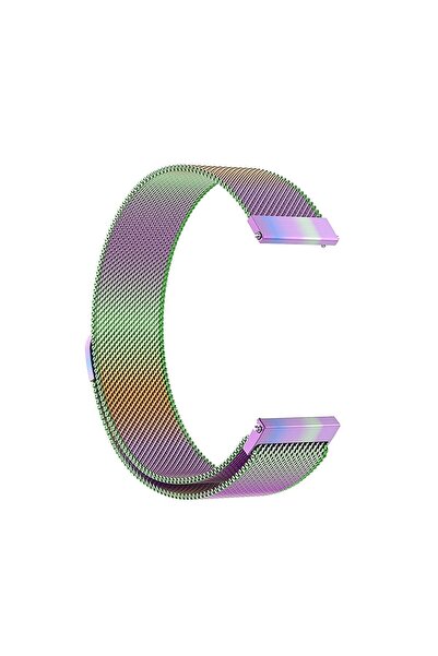 Nezih Case Samsung Galaxy Watch Active 2 40/44mm Watch 3 41mm Tam Uyumlu 20mm Hasır Metal Milanes Kordon