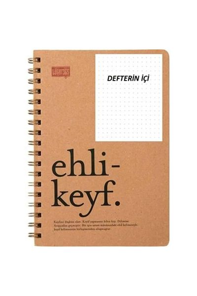 Lûgat365 Lugat365 100 Yp.Hard Cover Dotted Notebook - 17x24 Cm (Dangerous)