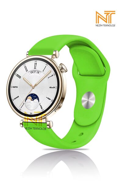 Nezih Case Huawei Watch Gt4 / Gt5 / Gt6 41mm Uyumlu Yumuşak Silikon Spor Stra...