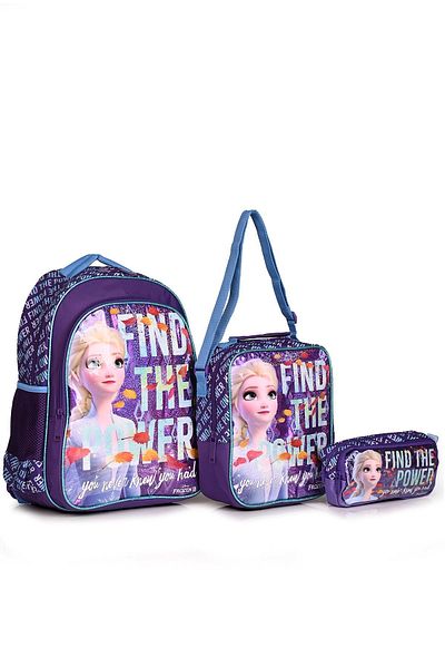 Frozen 48018 Due The Power - Licensed School Backpack Set of 3