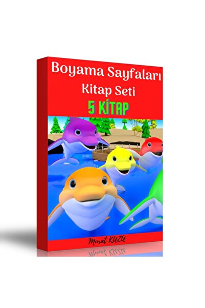 Enine Boyuna Eğitim Coloring Pages Book Set (5 Books)